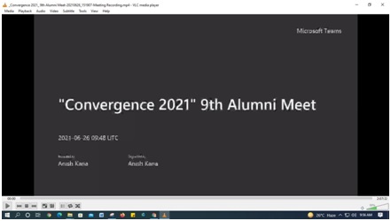 Convergence 2021 SBPIM’s 9th Alumni Meet Report